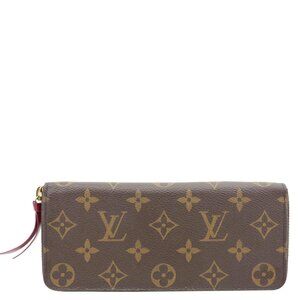 Louis Vuitton  Monogram Canvas Zippy Wallet Fuchsia